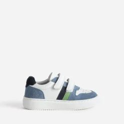 Buggy Baskets^Tennis blanche, e, verte BLEU