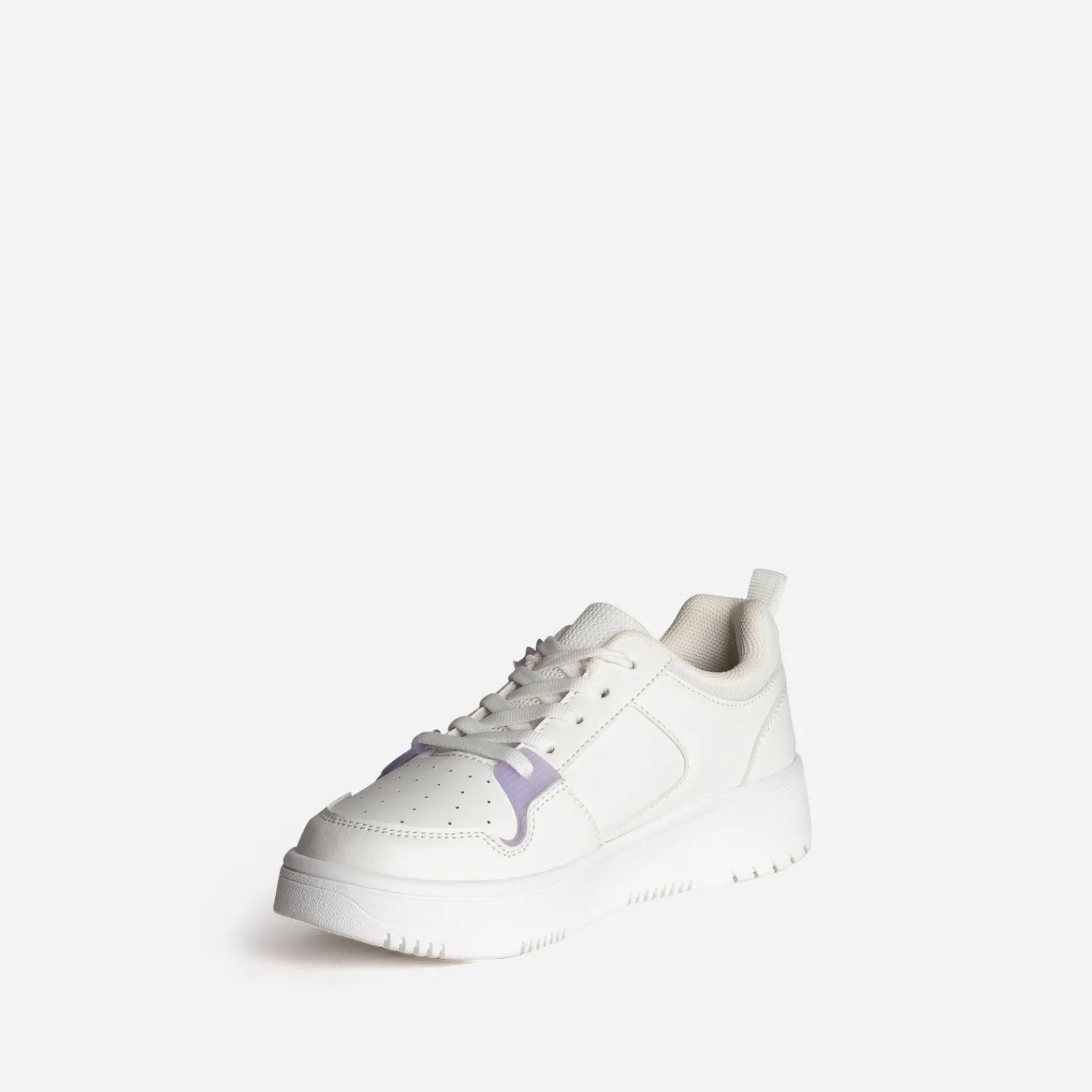 Buggy Baskets^Tennis he détails fleurs BLANC