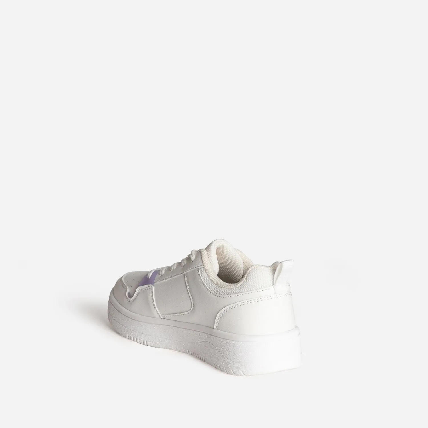Buggy Baskets^Tennis he détails fleurs BLANC