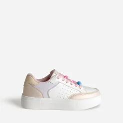 Buggy Baskets^Tennis blanche et pastel détails perles MULTICOLORE