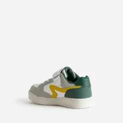 Texto Baskets^Tennis BUGGY he, grise, jaune, verte BLANC