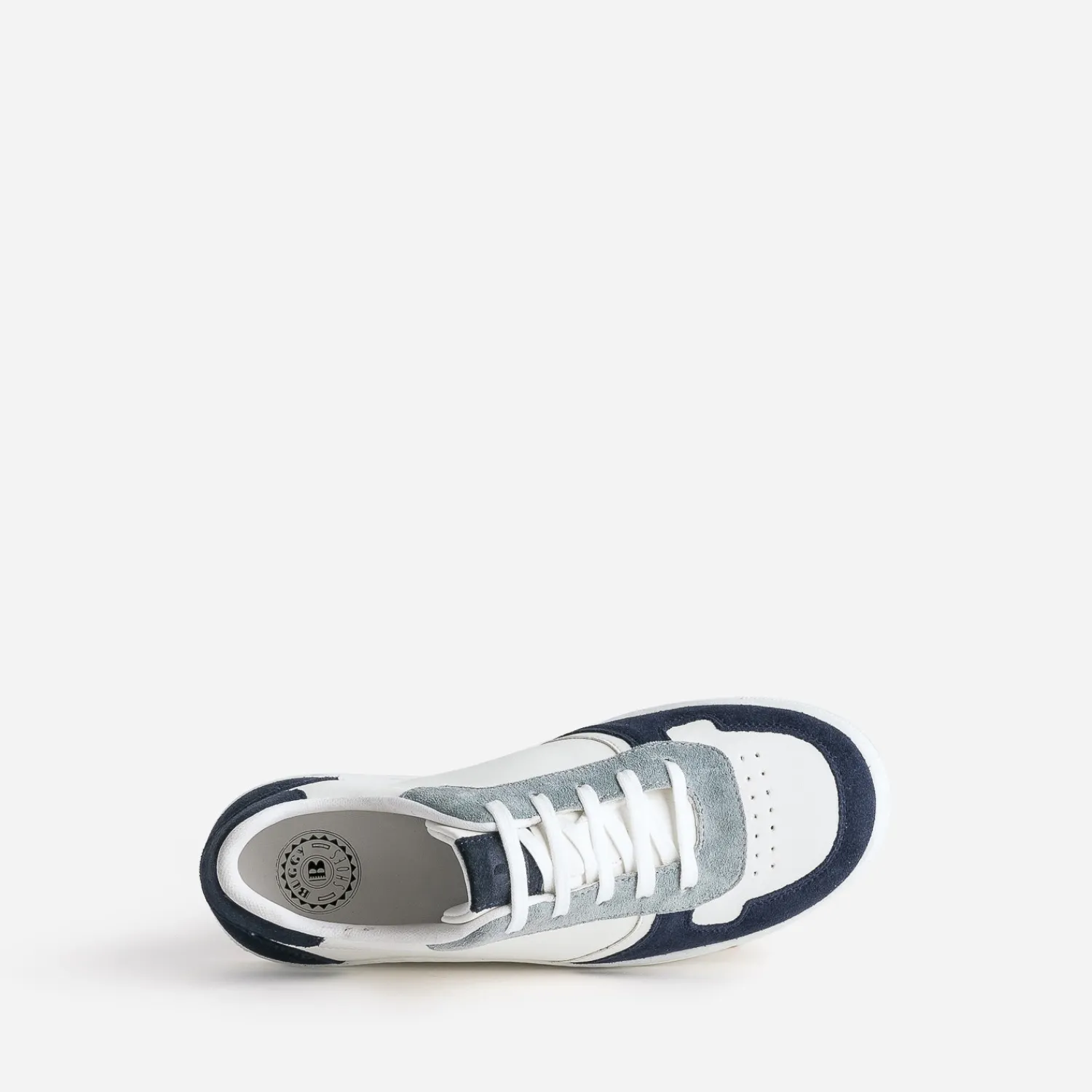 Buggy Baskets^Tennis he, marine et bleu grisé BLANC