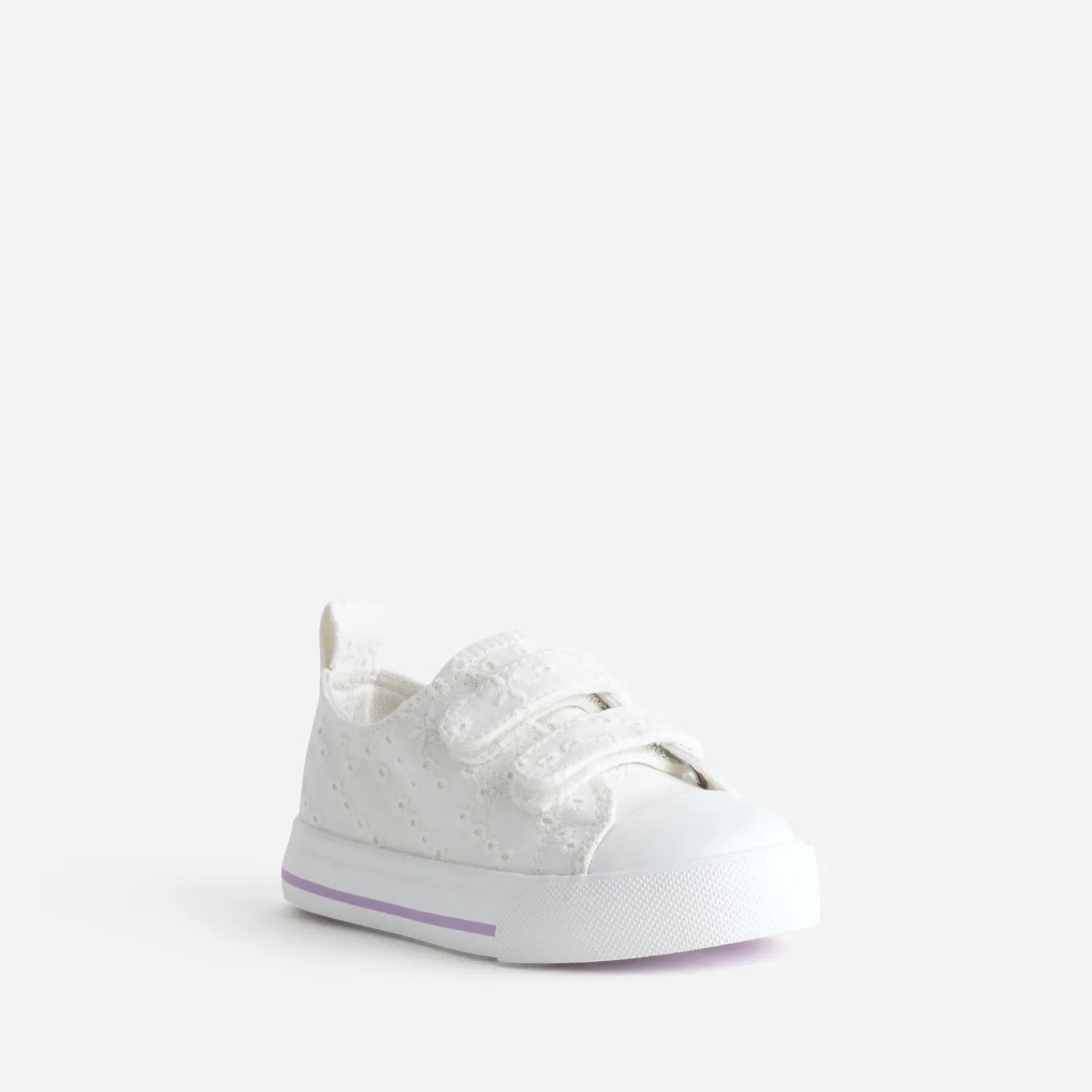 Buggy Baskets^Tennis he toile broderie anglaise BLANC