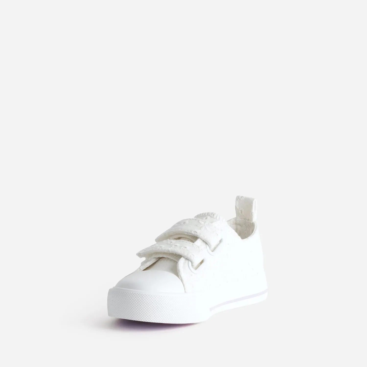 Buggy Baskets^Tennis he toile broderie anglaise BLANC