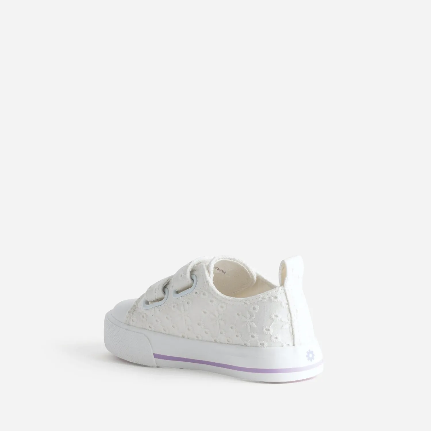 Buggy Baskets^Tennis he toile broderie anglaise BLANC