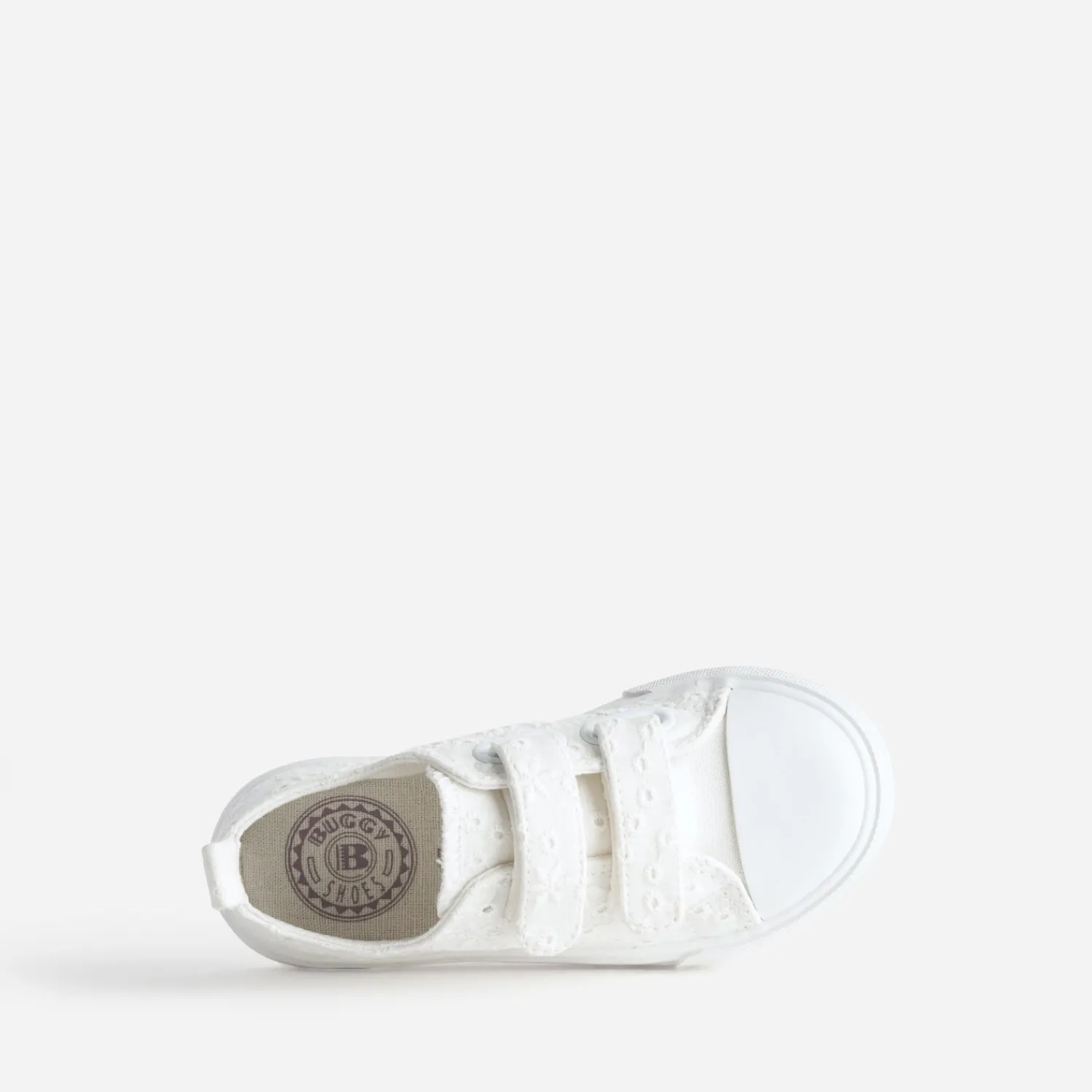 Buggy Baskets^Tennis he toile broderie anglaise BLANC