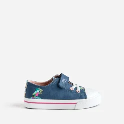 Buggy Baskets^Tennis e toile motif perroquets BLEU