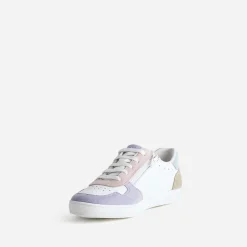 Buggy Baskets^Tennis cuir et pastel BLANC