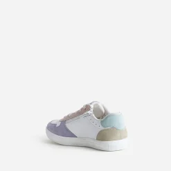 Buggy Baskets^Tennis cuir et pastel BLANC