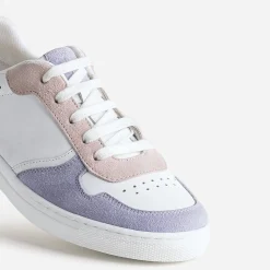 Buggy Baskets^Tennis cuir et pastel BLANC