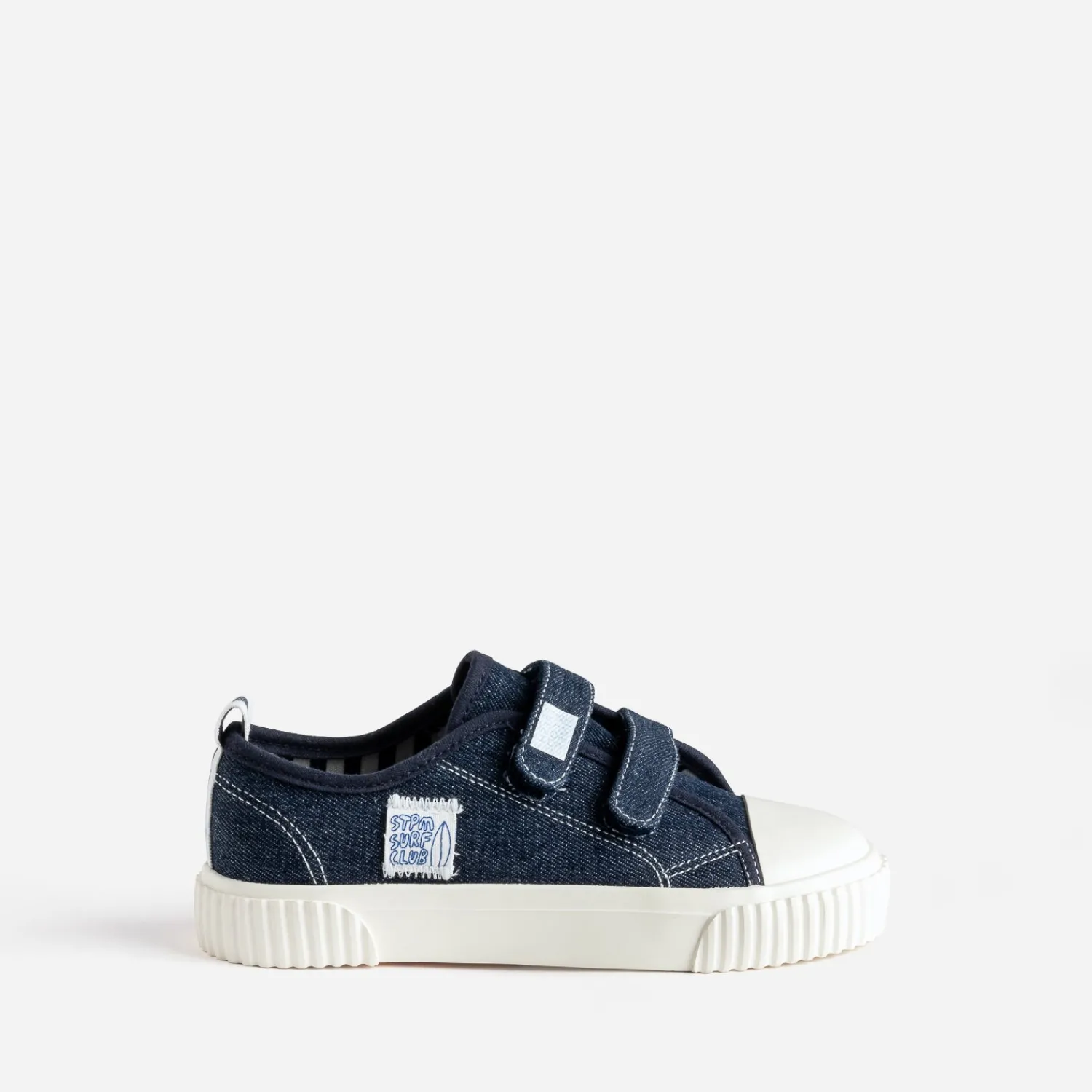 Buggy Baskets^Tennis toile façon jean MARINE