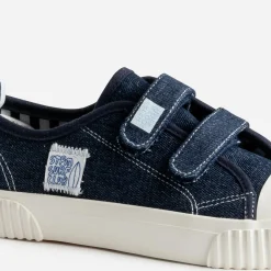 Buggy Baskets^Tennis toile façon jean MARINE