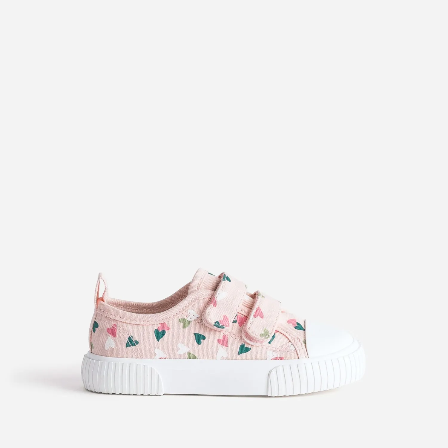 Buggy Baskets^Tennis toile imprimée cœurs ROSE