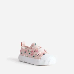Buggy Baskets^Tennis toile imprimée cœurs ROSE