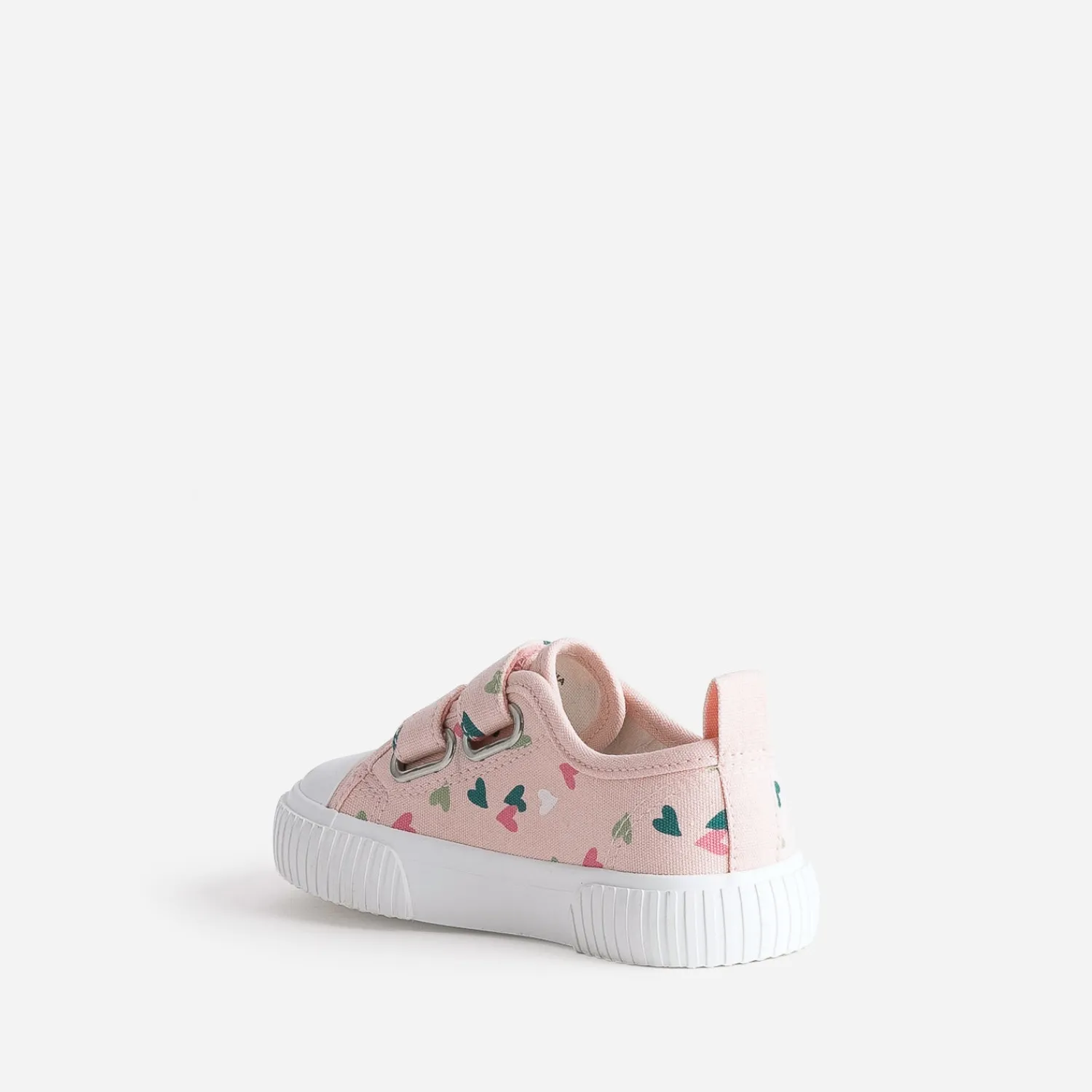 Buggy Baskets^Tennis toile imprimée cœurs ROSE