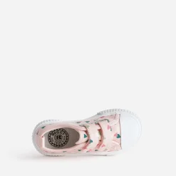 Buggy Baskets^Tennis toile imprimée cœurs ROSE