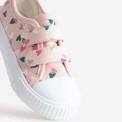Buggy Baskets^Tennis toile imprimée cœurs ROSE