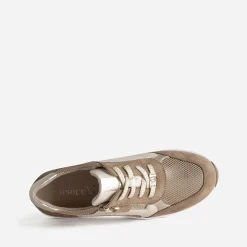 Caprice Baskets^Tennis et doré bi-matière BEIGE