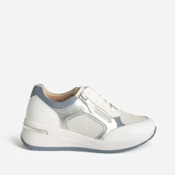 Caprice Baskets^Tennis he, argenté bi-matière BLANC