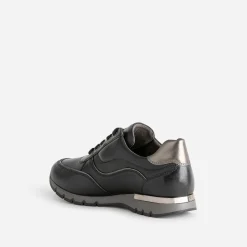 Caprice Baskets^Tennis e en cuir NOIR