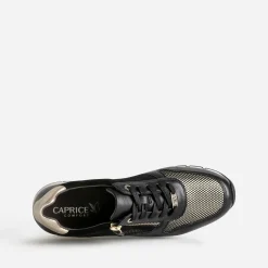 Caprice Baskets^Tennis e et dorée NOIR