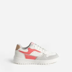 CHIPIE Baskets^Tennis he, grise et rose BLANC