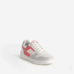 CHIPIE Baskets^Tennis he, grise et rose BLANC