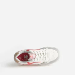 CHIPIE Baskets^Tennis he, grise et rose BLANC