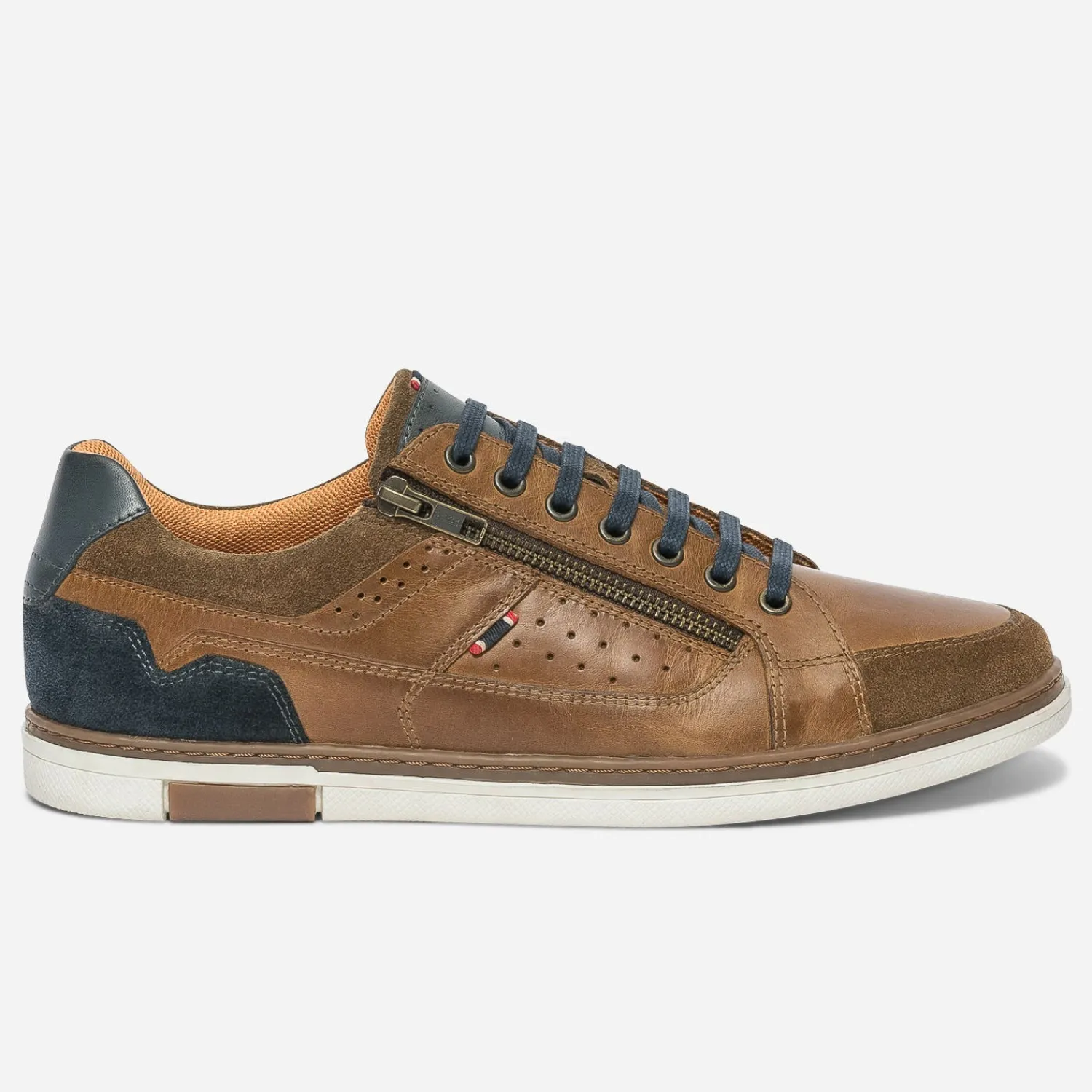 Eram Baskets/Tennis^Tennis en cuir COGNAC