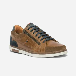 Eram Baskets/Tennis^Tennis en cuir COGNAC