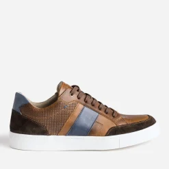Eram Baskets/Tennis^Tennis en cuir détails couleurs COGNAC