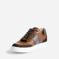 Eram Baskets/Tennis^Tennis en cuir détails couleurs COGNAC
