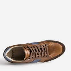 Eram Baskets/Tennis^Tennis en cuir détails couleurs COGNAC