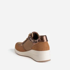Eram Baskets^Tennis compensée multi matières CAMEL