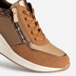 Eram Baskets^Tennis compensée multi matières CAMEL