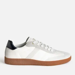 Eram Baskets/Tennis^Tennis écrue et grise bi-matière BLANC