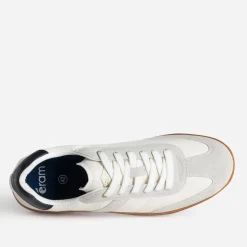Eram Baskets/Tennis^Tennis écrue et grise bi-matière BLANC