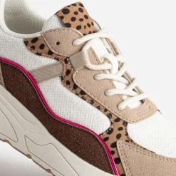 Eram Baskets^Tennis Dad shoes multi-matières BEIGE