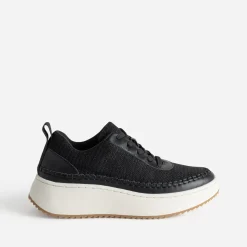 Eram Baskets^Tennis Dad shoes textile à relief NOIR
