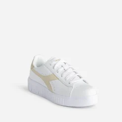 Diadora Baskets^Tennis he et beige BLANC