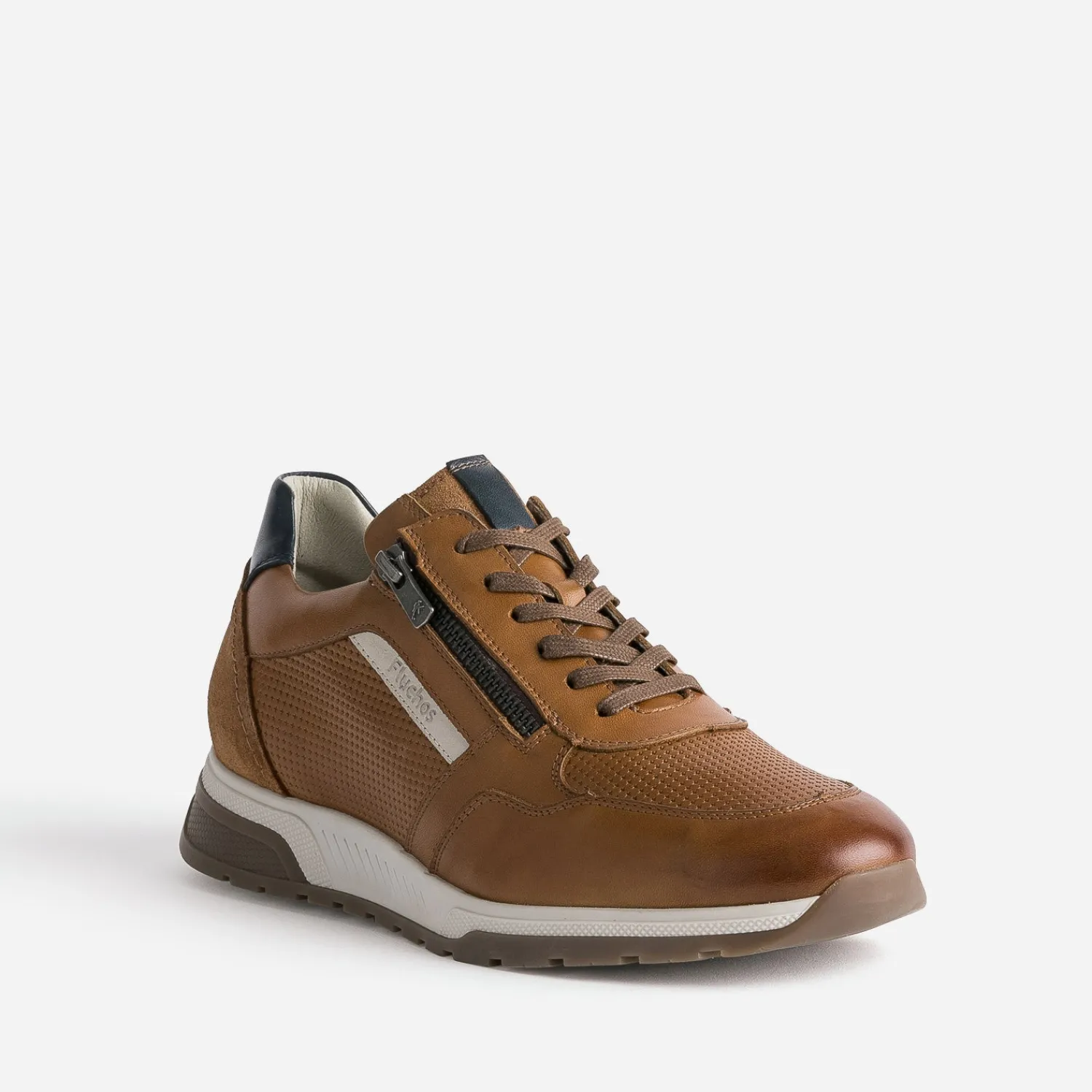 Fluchos Baskets/Tennis^Tennis camel en cuir COGNAC
