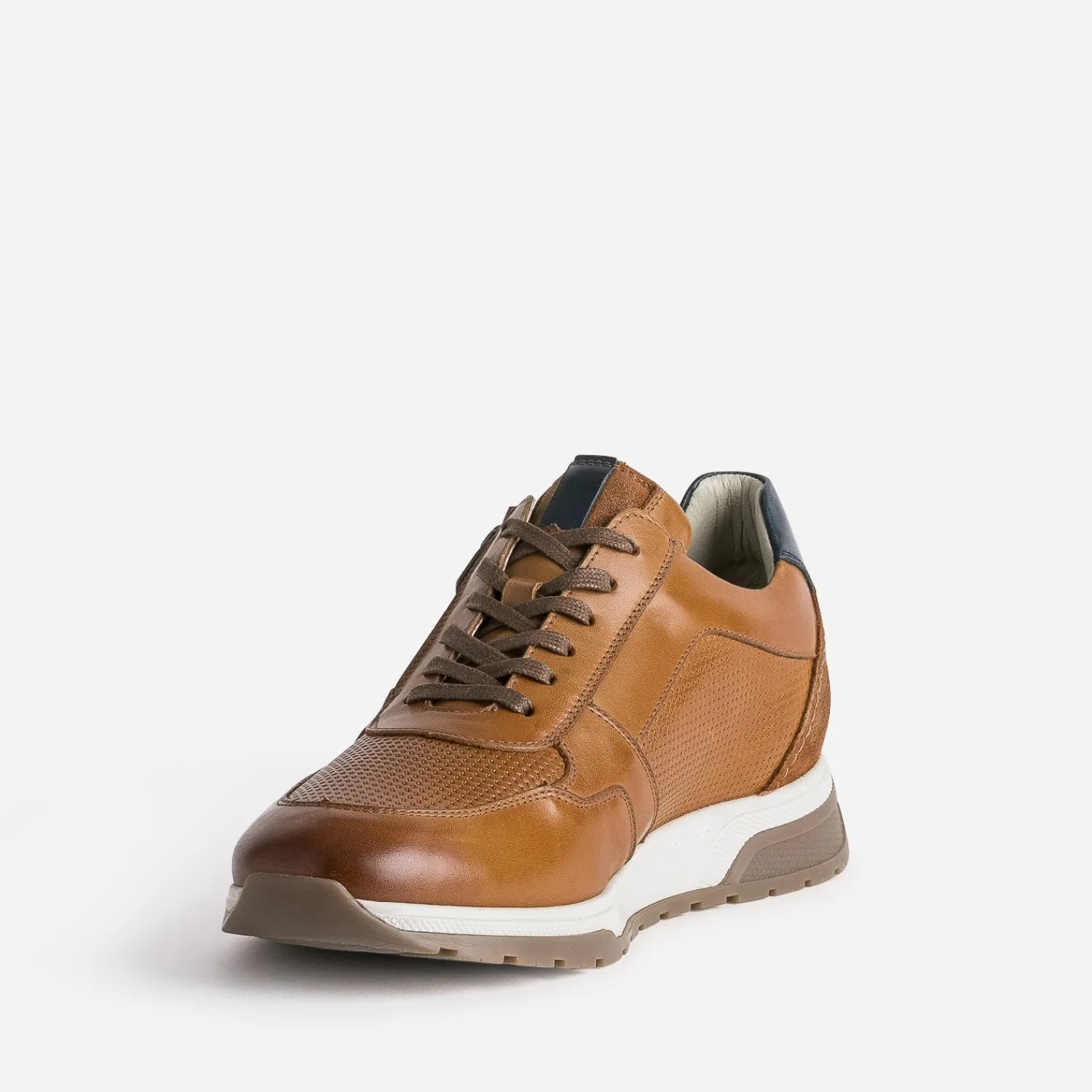 Fluchos Baskets/Tennis^Tennis camel en cuir COGNAC