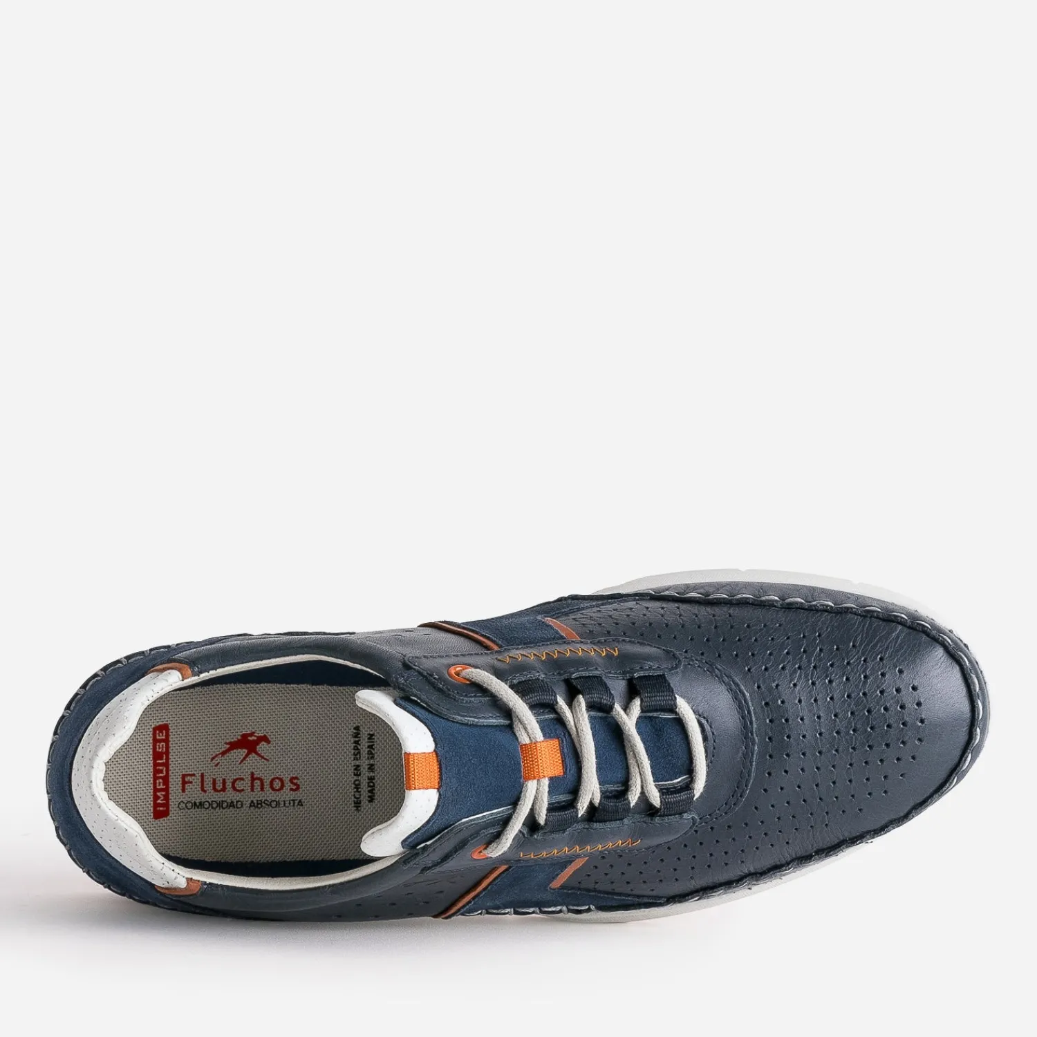 Fluchos Chaussures De Ville|Baskets/Tennis^Tennis en cuir MARINE