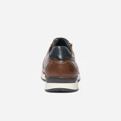 Fluchos Baskets/Tennis^Tennis marron en cuir avec zip COGNAC