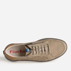Fluchos Chaussures De Ville^Tennis cuir détails marine TAUPE