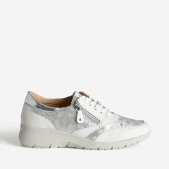 FRANCE ARNO Baskets^Tennis he cuir BLANC