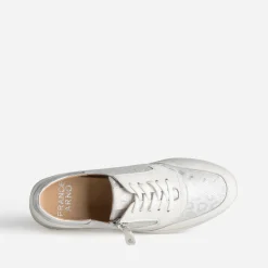 FRANCE ARNO Baskets^Tennis he cuir BLANC