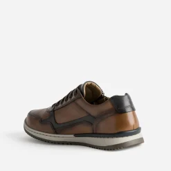 FRANCE ARNO Chaussures De Ville^Tennis cuir COGNAC