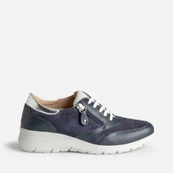 FRANCE ARNO Baskets^Tennis cuir MARINE