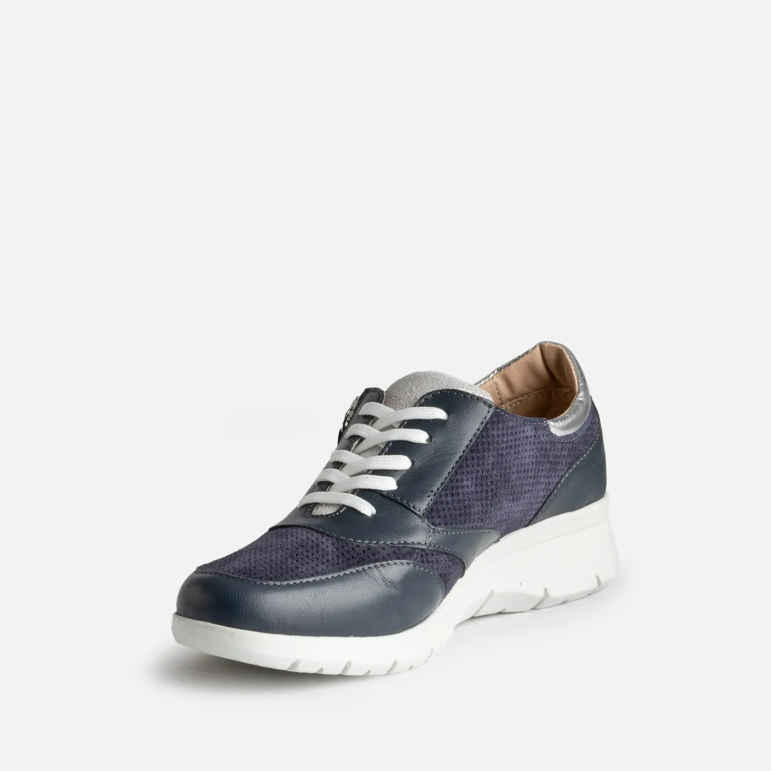 FRANCE ARNO Baskets^Tennis cuir MARINE